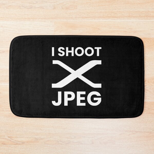 Item preview, I Shoot JPEG – Fuji Photographer Humor Design for Film Simulation Lovers - white lettering X designed and sold by MarcVan.