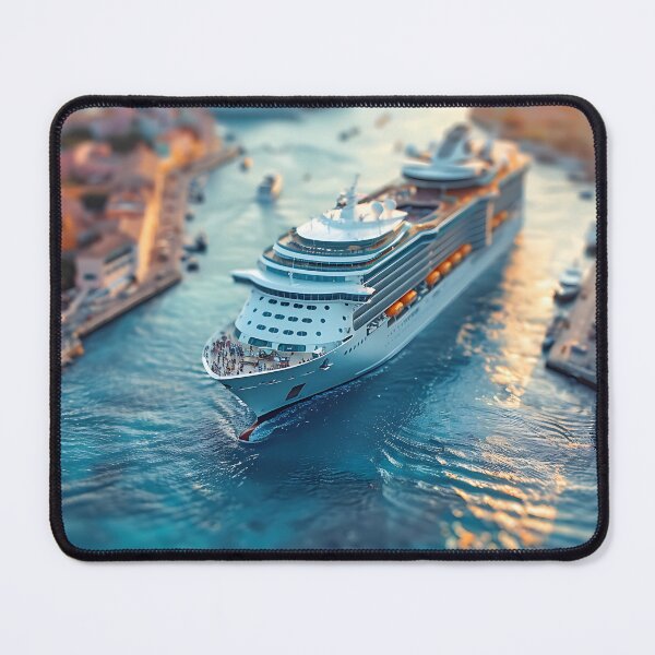Item preview, A cruise ship docked beside a sunny island 2 designed and sold by FlaskLab.
