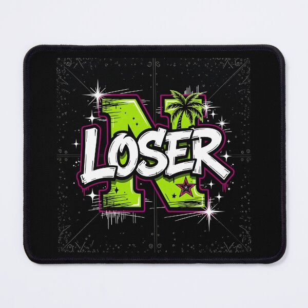 Item preview, GRAFFITI STYLE "LOSER" TYPOGRAPHY designed and sold by KISHNAY-FASHION.