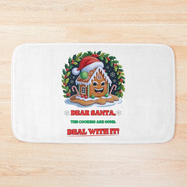 Item preview, Dear Santa, The Cookies Are Gone: Funny Gingerbread Christmas Art designed and sold by elynne9.