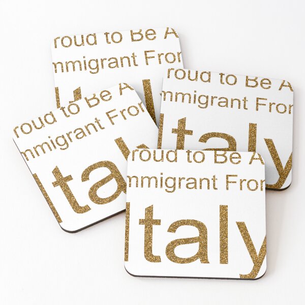 Item preview, PROUD TO BE AN IMMIGRANT FROM ITALY SEQUIN designed and sold by TheIconSmith.