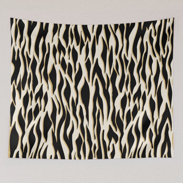Item preview, Wild Flow – Abstract Tiger Flame Pattern Graphic T-Shirt designed and sold by FestivityFinds.
