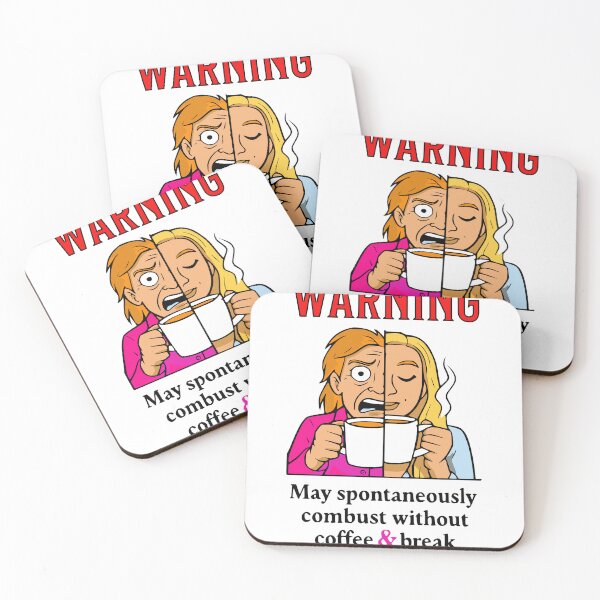 Item preview, Morning Monster - Coffee Warning designed and sold by ArtisticDesignsbyLinda.