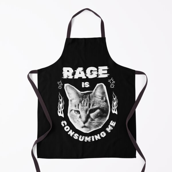 Item preview, Rage Is Consuming Me Silly Staring Cat Meme designed and sold by DesignDazzles.