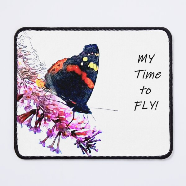 Item preview, Red Admiral Butterfly TIME TO FLY designed and sold by Duncan-Mac.