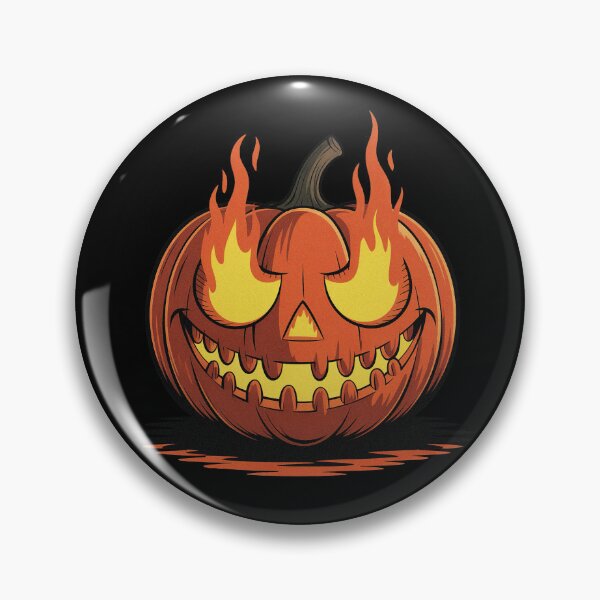 Item preview, Spooky Halloween Flaming Pumpkin  designed and sold by PietrzakDesign.