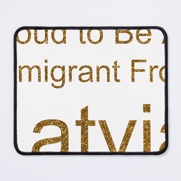 Item preview, PROUD TO BE AN IMMIGRANT FROM LATVIA SEQUIN designed and sold by TheIconSmith.