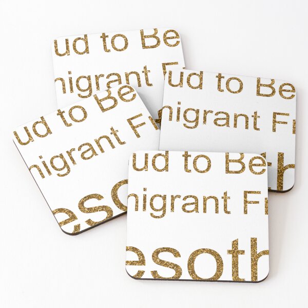 Item preview, PROUD TO BE AN IMMIGRANT FROM LESOTHO SEQUIN designed and sold by TheIconSmith.