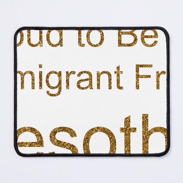 Item preview, PROUD TO BE AN IMMIGRANT FROM LESOTHO SEQUIN designed and sold by TheIconSmith.