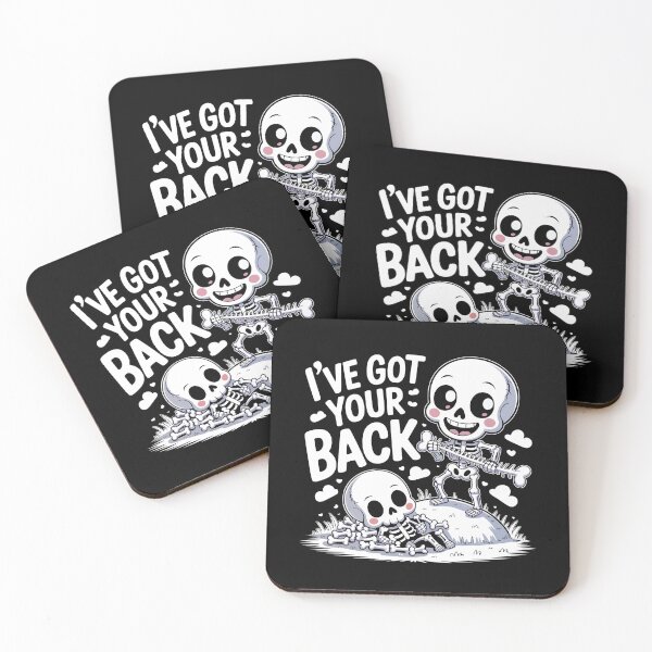Item preview, Ive Got Your Back - Halloween Skeletons designed and sold by GRABAPSHOP.