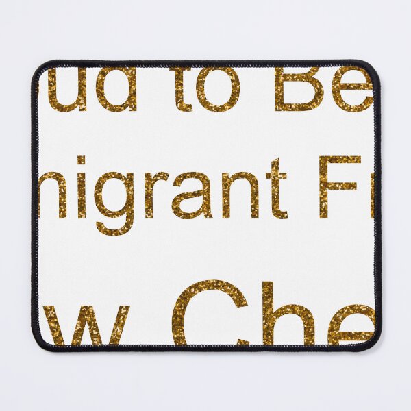 Item preview, PROUD TO BE AN IMMIGRANT FROM LEW CHEW  SEQUIN designed and sold by TheIconSmith.