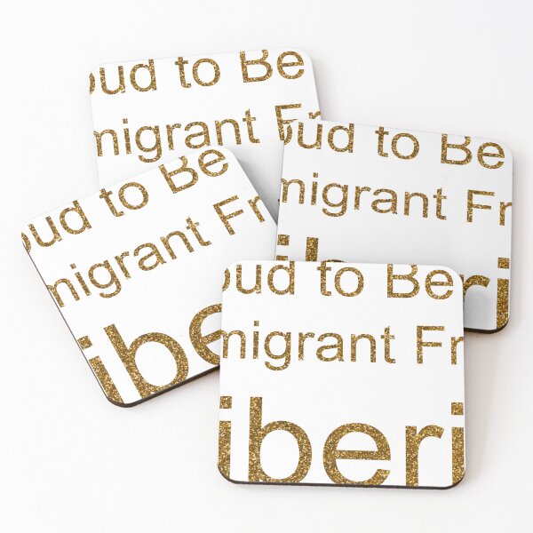 Item preview, PROUD TO BE AN IMMIGRANT FROM LIBERIA SEQUIN designed and sold by TheIconSmith.