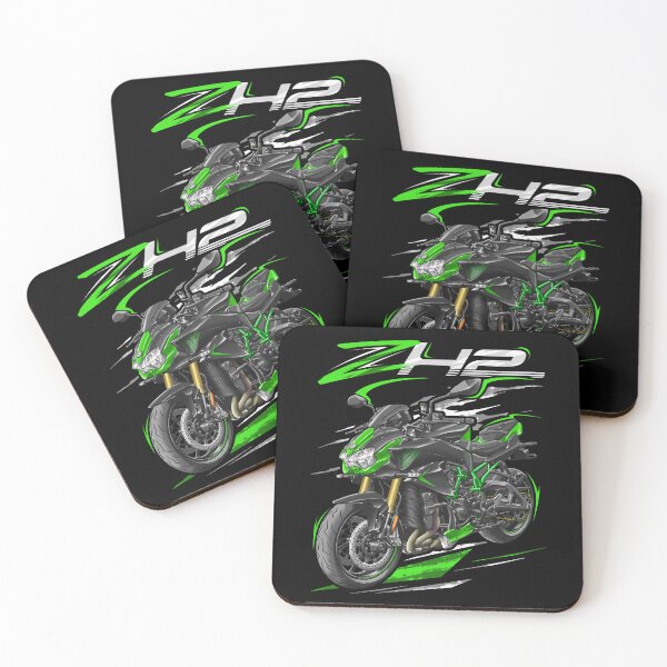 Item preview, Kawasaki Z H2 2021-2022 (Metallic Diablo Black & Golden Blazed Green SE) for Motorcycle Riders designed and sold by MotoApparelHub.