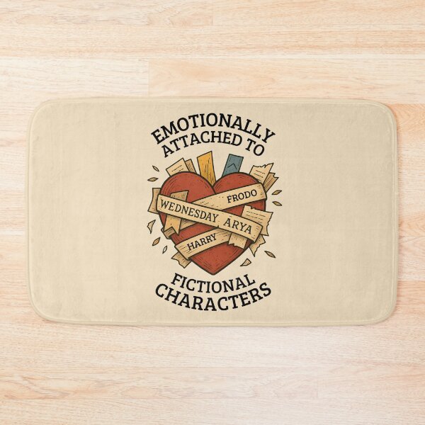 Item preview, Emotionally Attached To Fictional Characters designed and sold by Fanverse Merchandise.