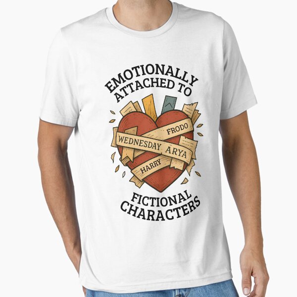 Artikel-Vorschau von Emotionale Bindung an fiktive Charaktere, designt und verkauft von Fanverse Merchandise.