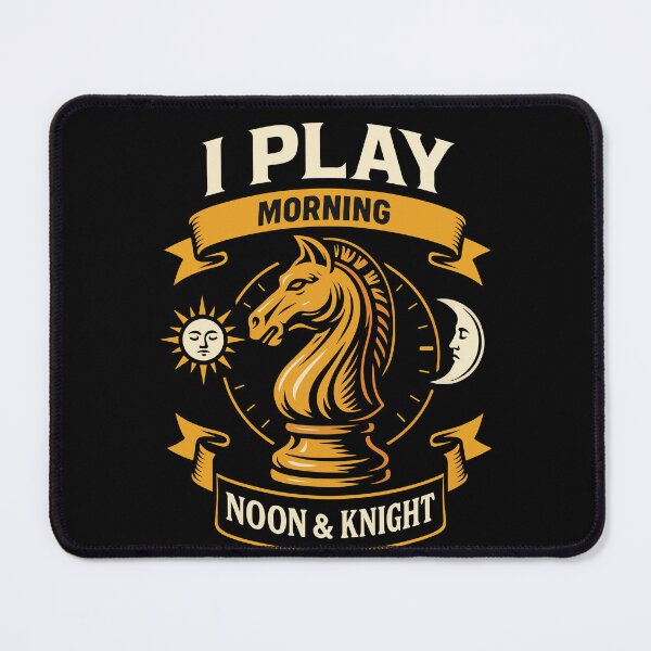 Item preview, Chess Player I Play Morning Noon & Knight designed and sold by LuminOrb.