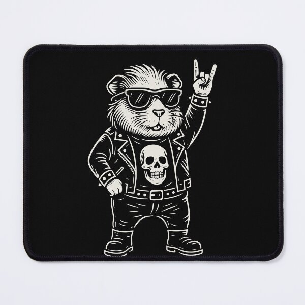 Item preview, Rock Music Funny Heavy Metal Guinea Pig Retro designed and sold by LuminOrb.