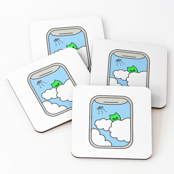 Item preview, an alien in the window of the plane designed and sold by superbaechoo.