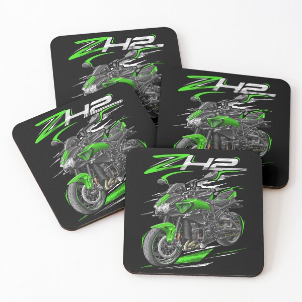 Item preview, Kawasaki Z H2 2025 (Emerald Blazed Green & Metallic Matte Graphenesteel Gray) for Motorcycle Riders designed and sold by MotoApparelHub.