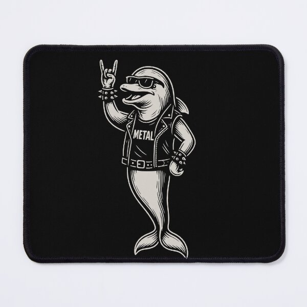 Item preview, Metal Music Dolphin Rock Musik Heavy Metal designed and sold by LuminOrb.