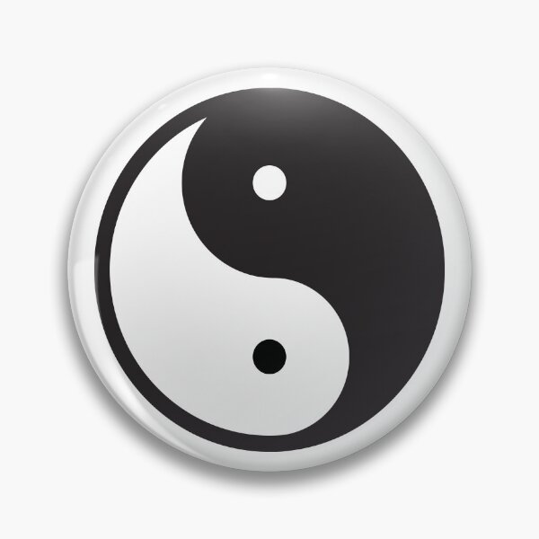 Item preview, Yin Yang – Black and White Logo Balance & Harmony Minimalist designed and sold by HermioneArt.