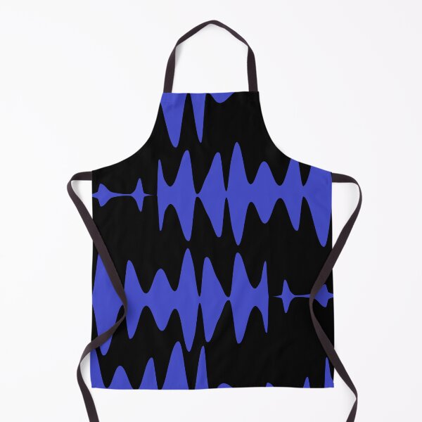 Item preview, Waveform Rhythm – Abstract Blue Soundwave Pattern Poster designed and sold by FestivityFinds.