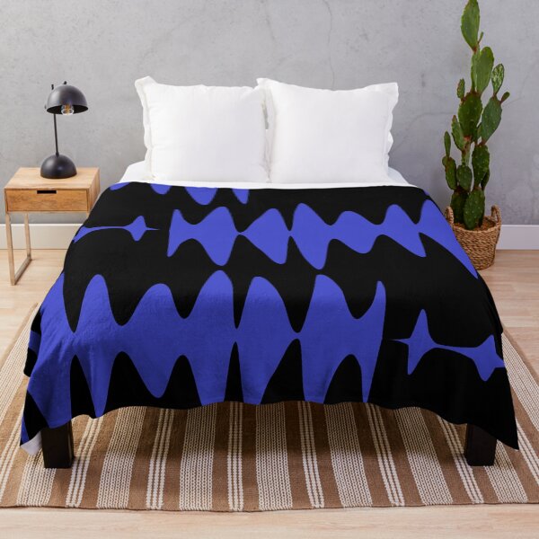 Item preview, Waveform Rhythm – Abstract Blue Soundwave Pattern Poster designed and sold by FestivityFinds.