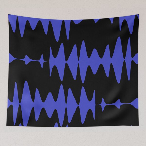 Item preview, Waveform Rhythm – Abstract Blue Soundwave Pattern Poster designed and sold by FestivityFinds.