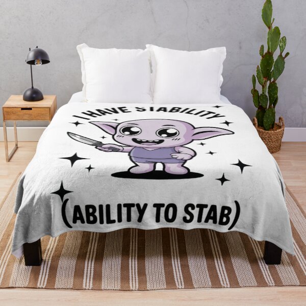 Item preview, i have stability (ability to stab) designed and sold by yinon-h.