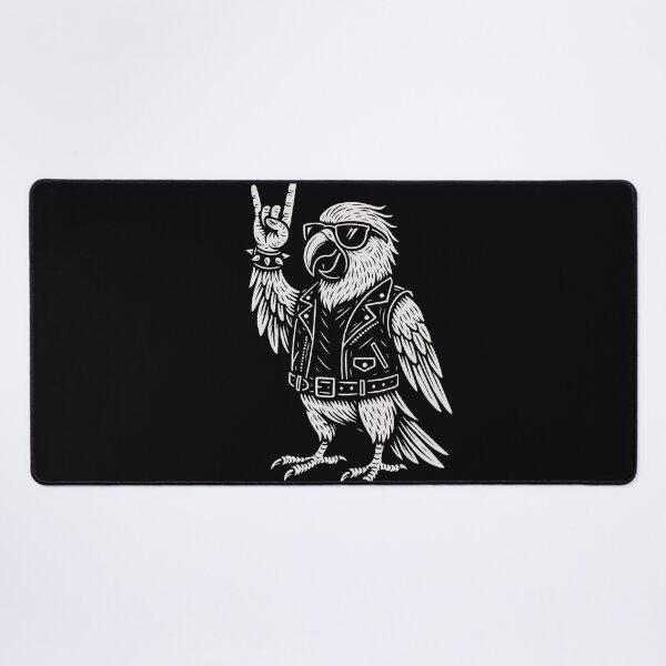 Item preview, Rock Music Funny Parrot Heavy Metal Vibes designed and sold by LuminOrb.