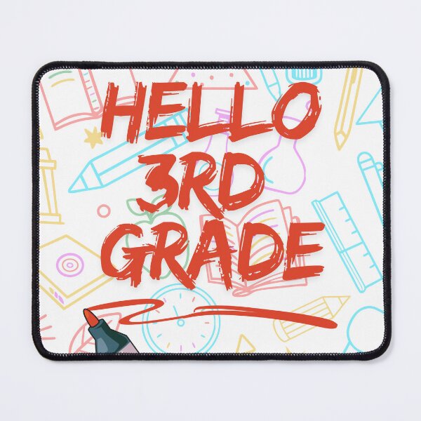 Item preview, Hello 3rd Grade | Colorful Back to School Marker Design designed and sold by ElixirCraft.