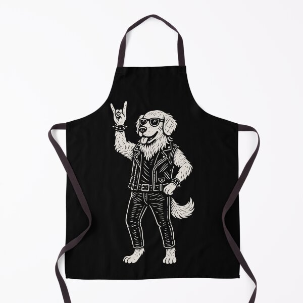 Item preview, Funny Rock Music Dog Heavy Metal Retro Style designed and sold by LuminOrb.