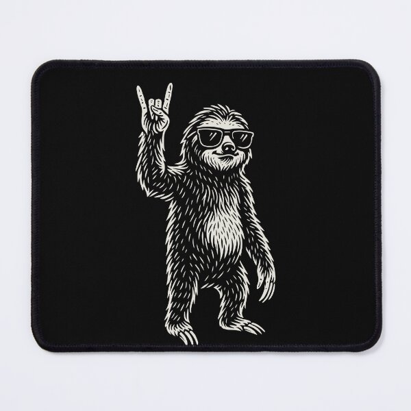 Item preview, Metal Music Funny Sloth Rock Musik Heavy Metal designed and sold by LuminOrb.