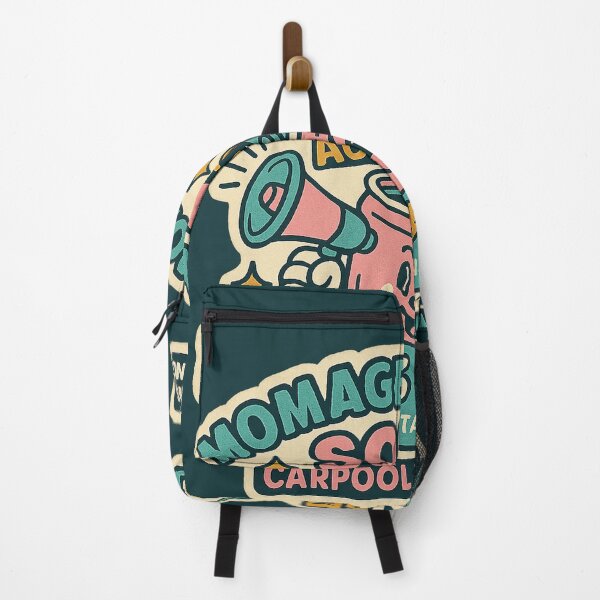 Item preview, Momager Mode Soda — ACTIVATED • Carpool Edition • Contains Scheduling (Millennial Pink + Teal Vintage Sticker Tee) designed and sold by BeetleDots.