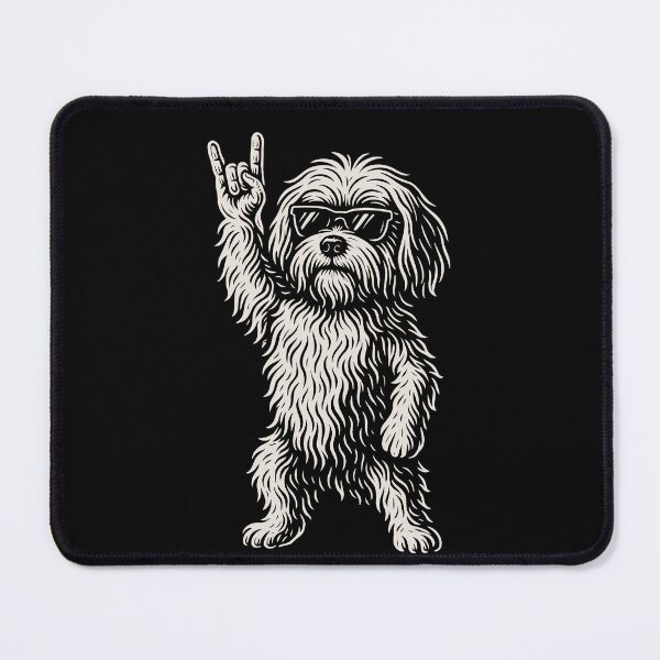 Item preview, Rock Musik Funny Heavy Metal Havanese Dog Vibes designed and sold by LuminOrb.