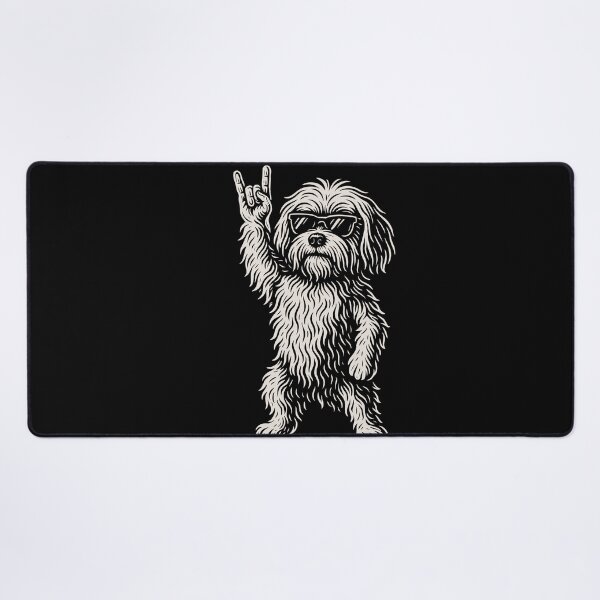 Item preview, Rock Musik Funny Heavy Metal Havanese Dog Vibes designed and sold by LuminOrb.