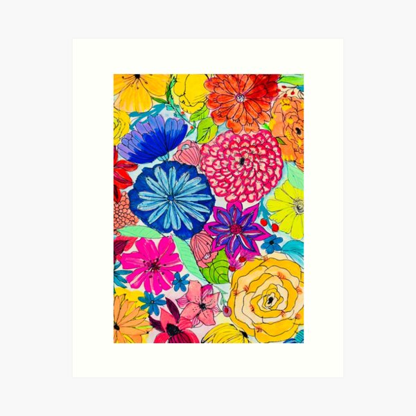 Item preview, Large fluorescent flowers designed and sold by berelartiste.