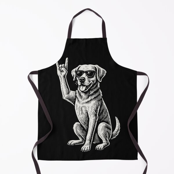 Item preview, Rock Musik Golden Retriever Funny Heavy Metal Dog designed and sold by LuminOrb.
