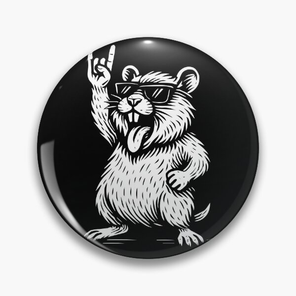 Item preview, Metal Music Rock Musik Hamster Heavy Metal designed and sold by LuminOrb.