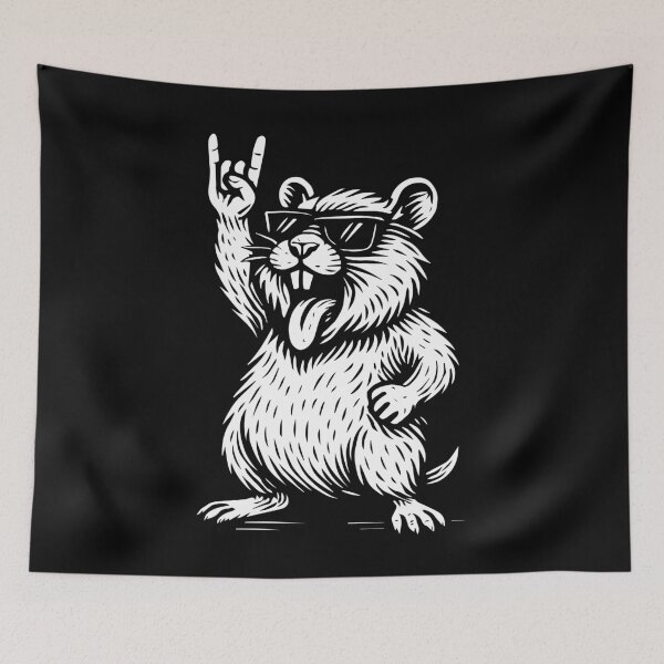 Item preview, Metal Music Rock Musik Hamster Heavy Metal designed and sold by LuminOrb.