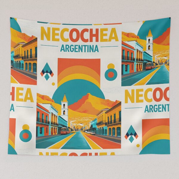 Item preview, Necochea Argentina Vintage Travel Tourism designed and sold by TravelersGems.
