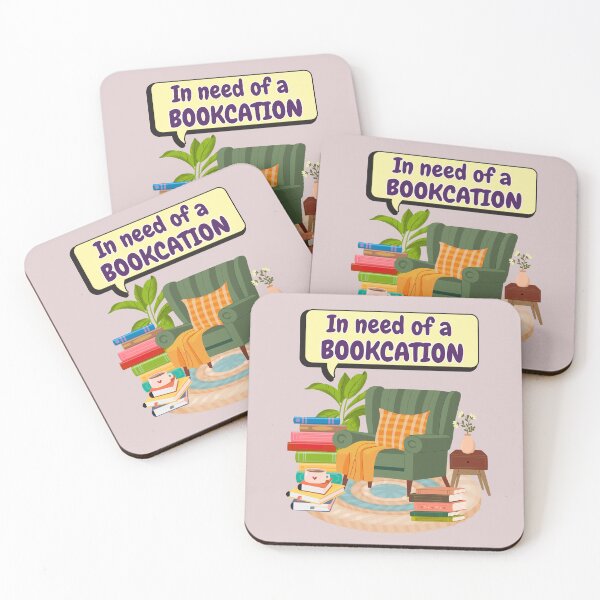 Item preview, In Need of a Bookcation Sticker – Aesthetic Book Lover Sticker Design for Readers & Introverts designed and sold by VirtualPalette.
