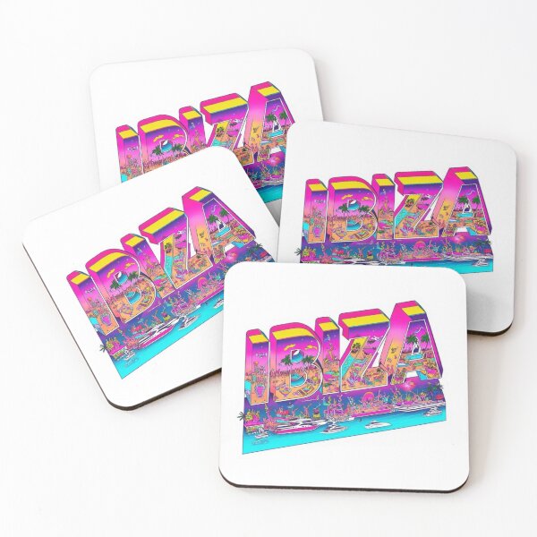Item preview, IBIZA Vibes – Party Island Sunset Sticker designed and sold by Imaginarium of Chaos falcon88 .