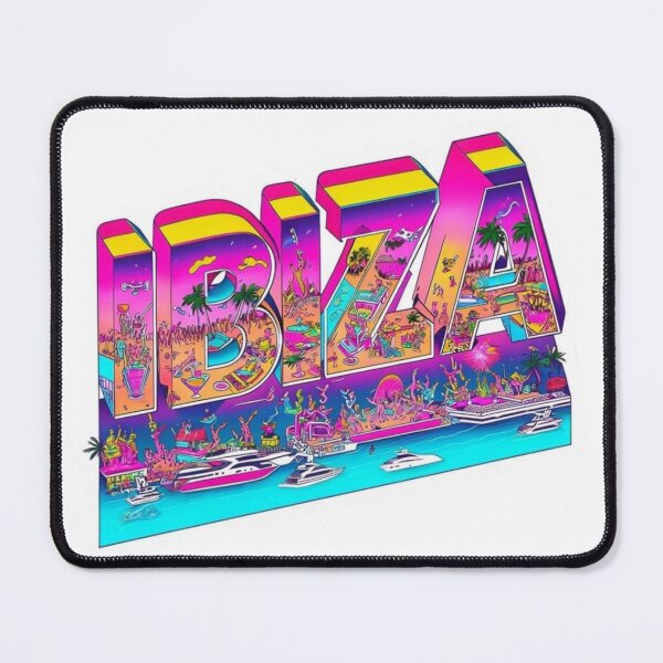 Item preview, IBIZA Vibes – Party Island Sunset Sticker designed and sold by Imaginarium of Chaos falcon88 .