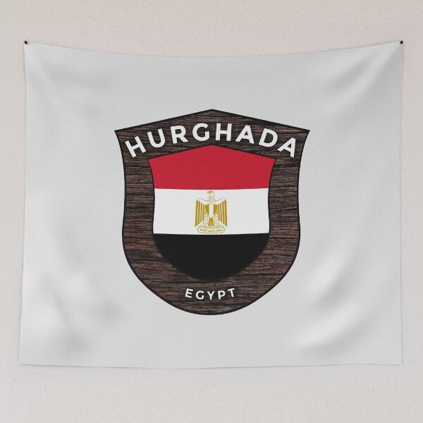 Item preview, Hurghada Egypt Emblem Flag designed and sold by World Designs.