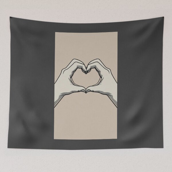 Item preview, Hands Forming a Heart – Minimal Love Line Art Design designed and sold by Creative Design Studio.