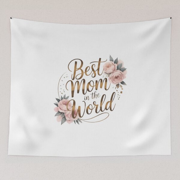 Item preview, Best Mom in the World – T-Shirt Design designed and sold by Matiz3k90.