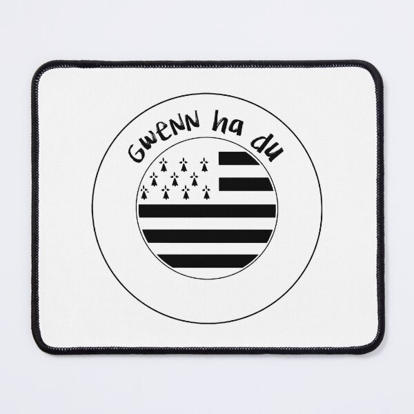 Item preview, Breton Flag – Gwenn ha du Noir et Blanc, Pride of Brittany designed and sold by HermioneArt.