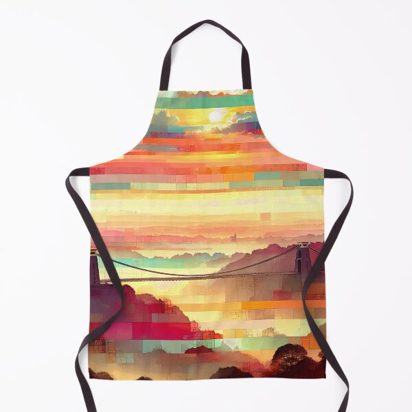 Item preview, Sunrise Over Clifton | Abstract Pastel Cityscape  designed and sold by Stoneflower-Art.