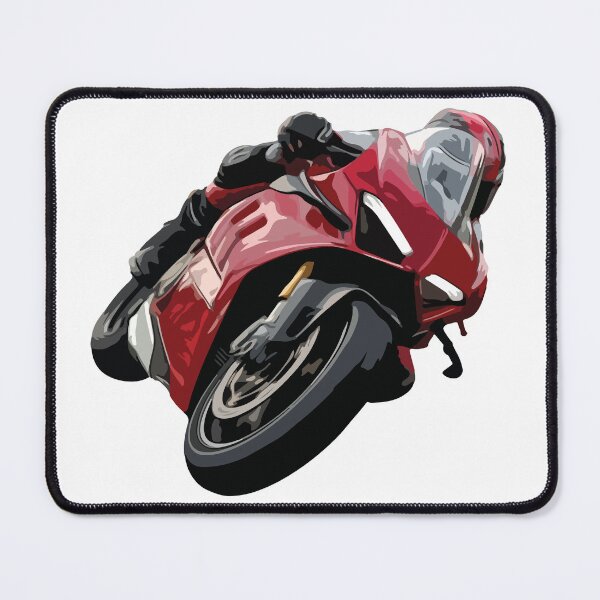 Item preview, Ducati Cornering Lean – Red Sport Motorcycle Art for Riders designed and sold by MarcVan.